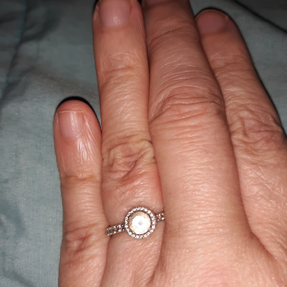 Sze 4/5 Classic Pandora sparkle halo sterling slvr